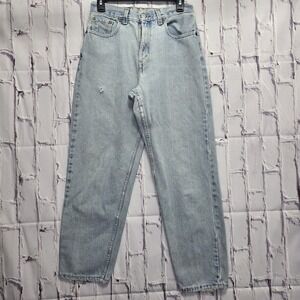 Vtg Levis 560 Jeans Womens Sz 8 Short 28x27 Loose Fit Straight Leg‎ Made In USA